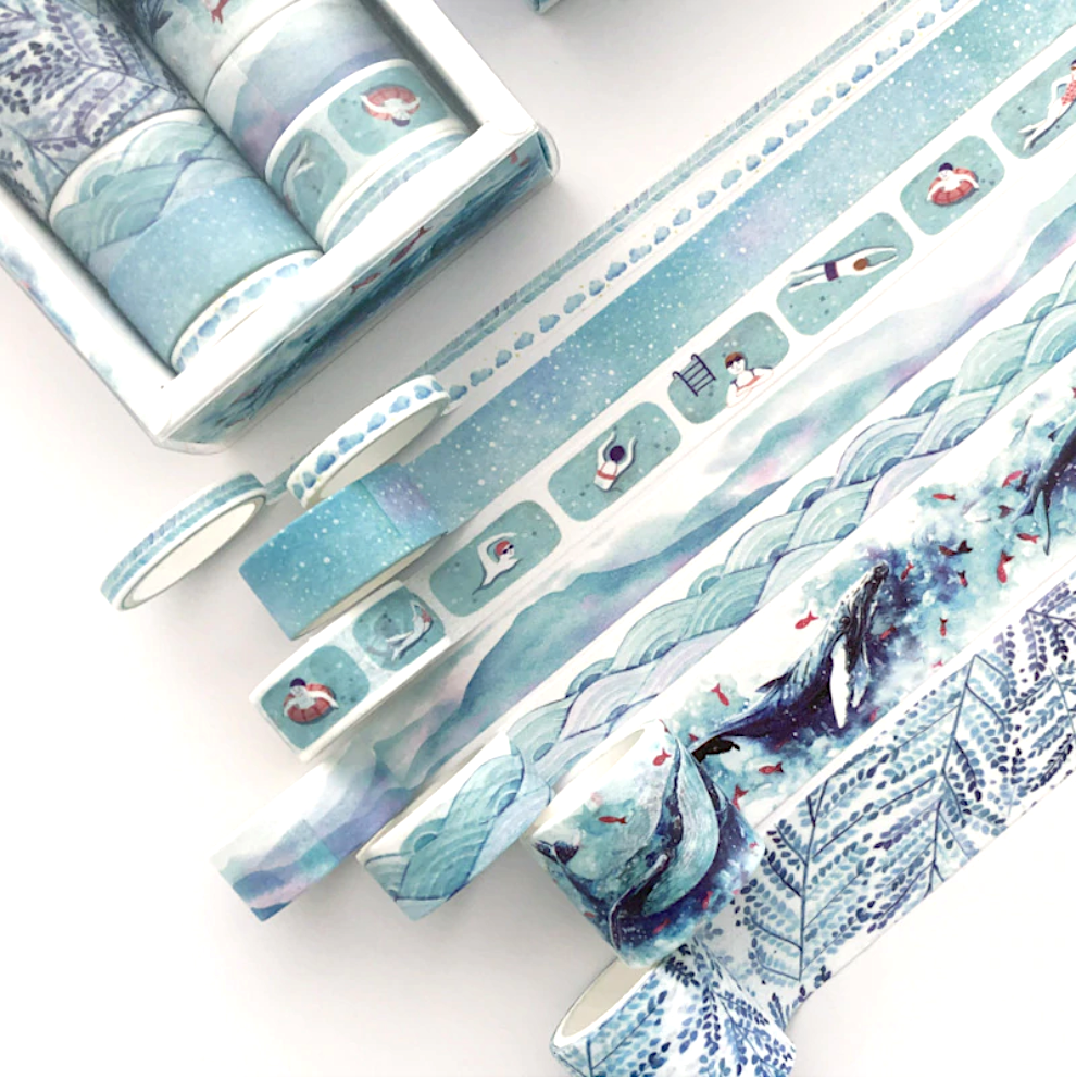 Blue World Washi Tape Set